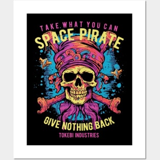 Space Pirate Skull Posters and Art